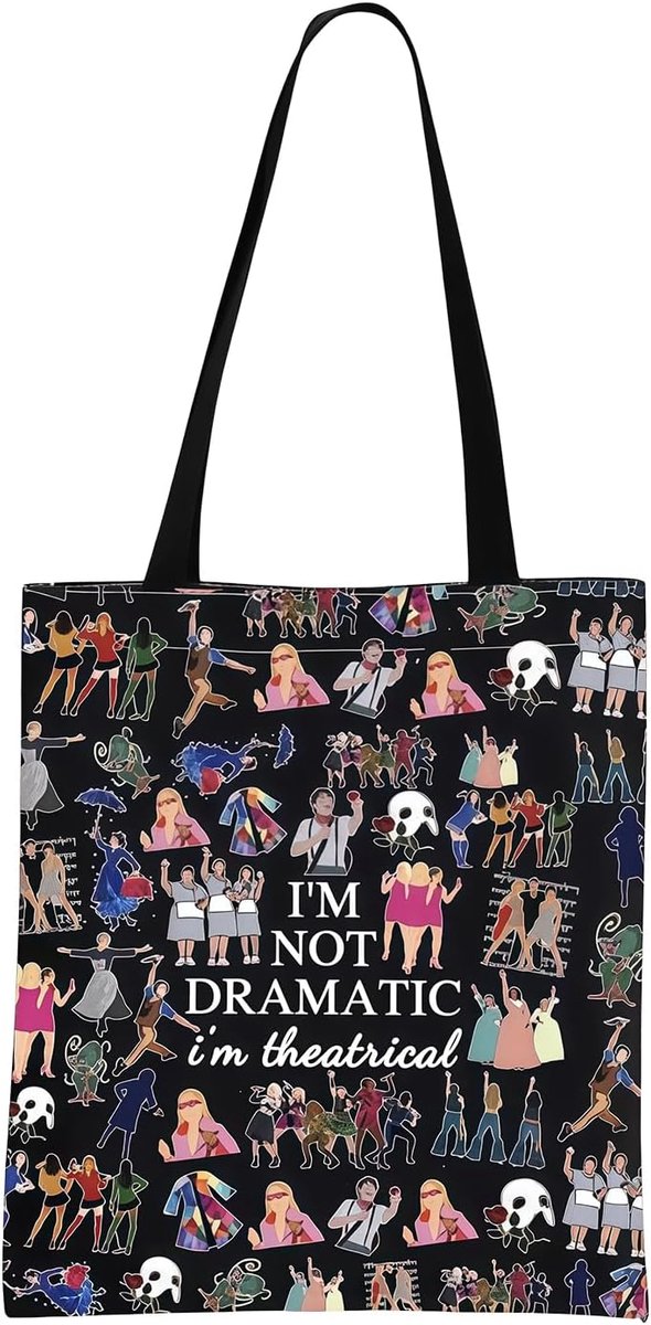 Broadway-musical tote bag, Black Tote Bag, tote - ShopVlot
