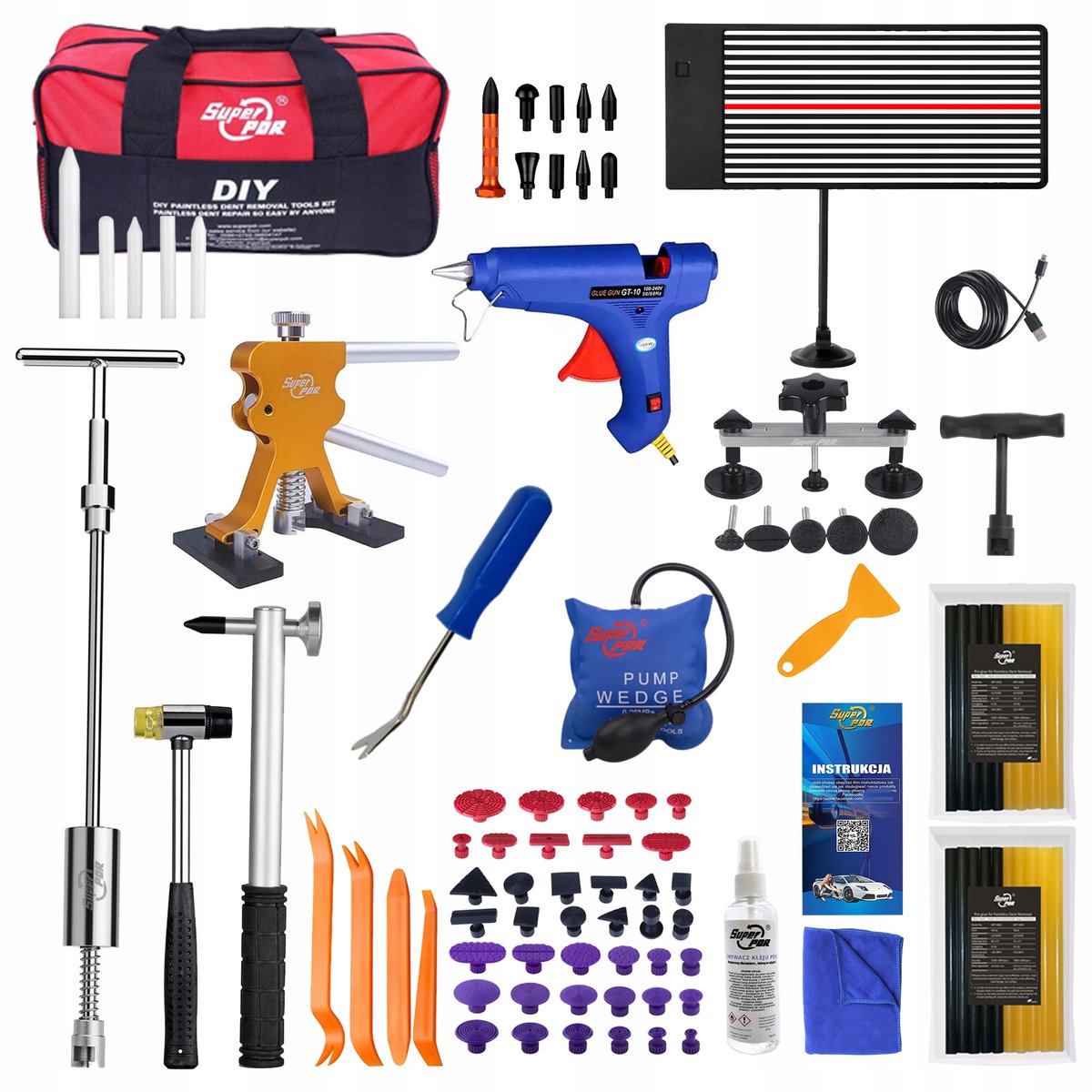 Professionele PDR Deuk Verwijderaar Set - Compleet met Gereedschap