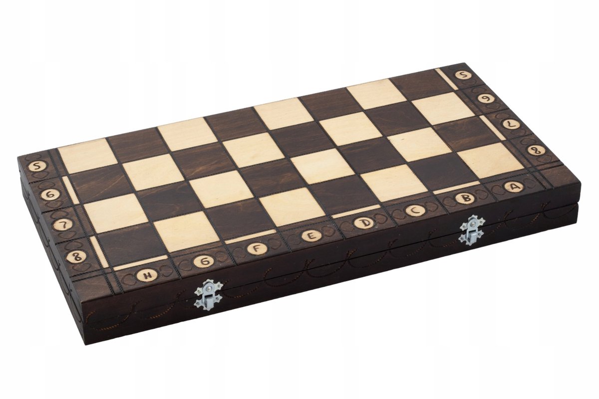 Klassiek Houten Schaakspel 42x42 cm - Strategisch en Decoratief
