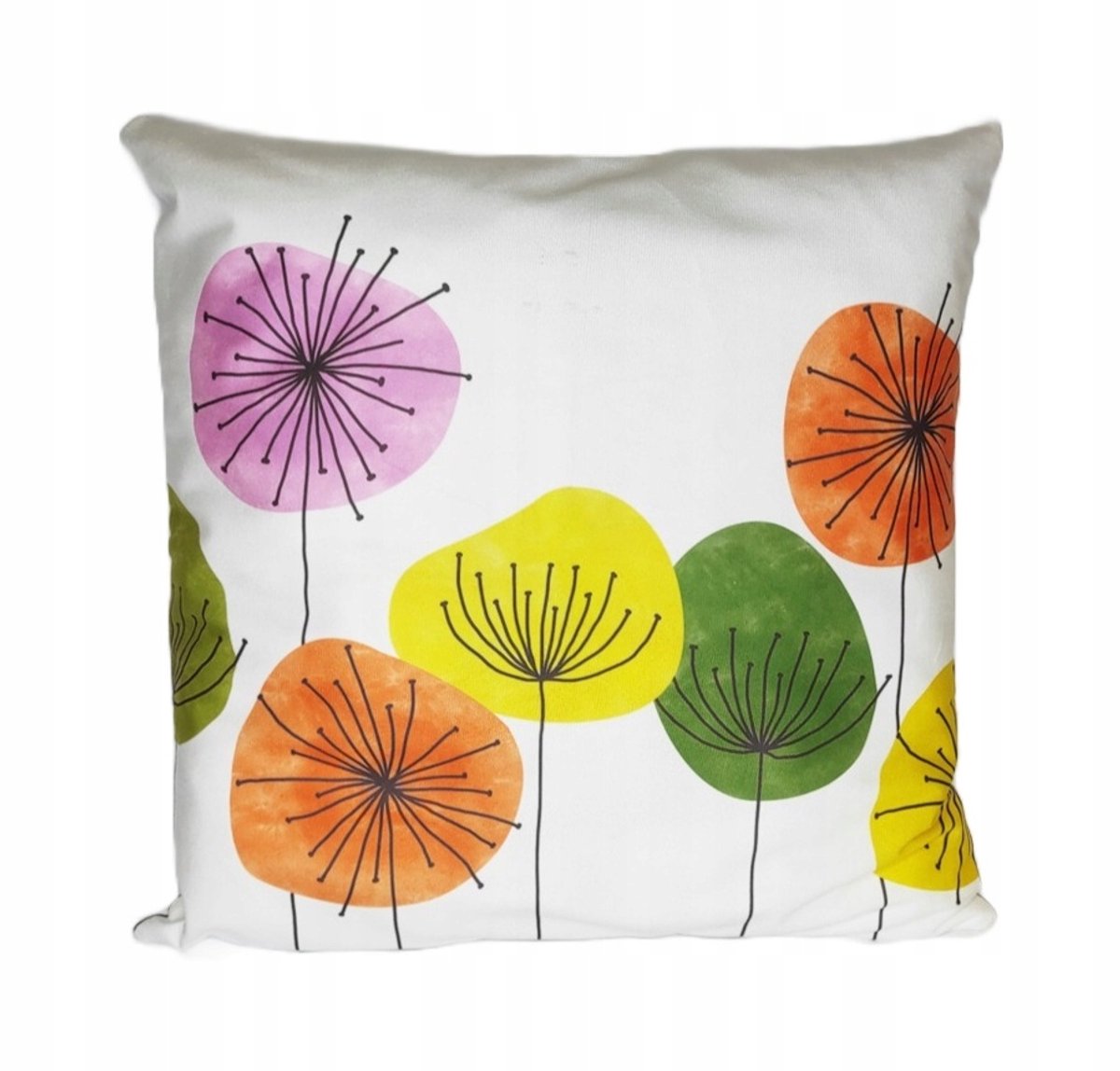 Decoratieve Kussen 45x45 cm - Pastel Klaprozen Bloemen