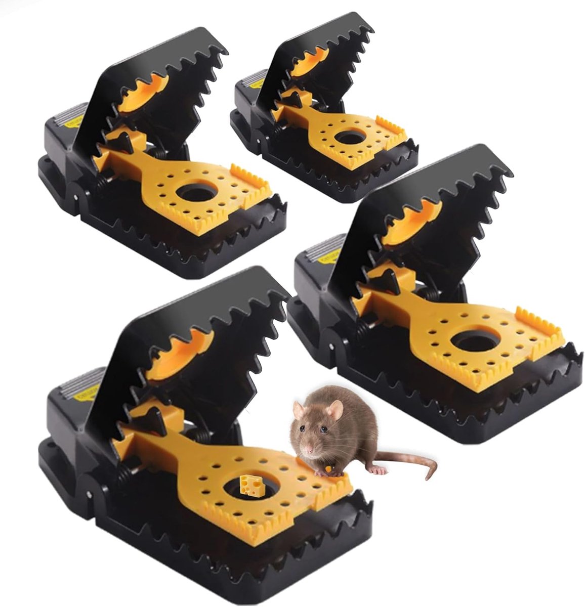 4 Mouse Traps, Powerful Trap for Mice and Rats (Large) - ShopVlot