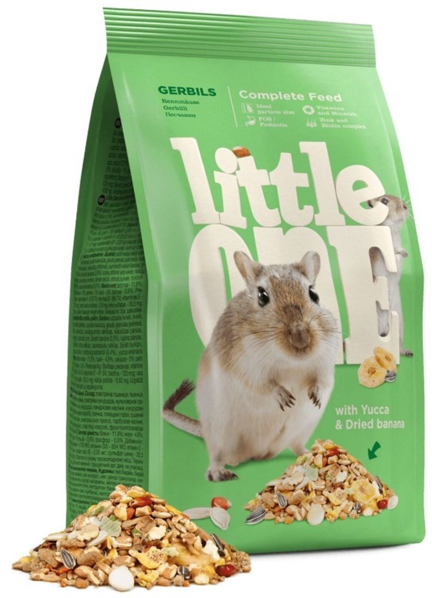 Little One Gerbilvoer 400 g compleet voer voor gerbils