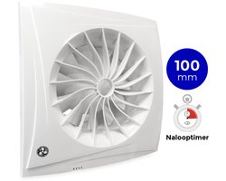 Badkamer/toilet ventilator Blauberg Sileo - Ø 100mm - MET TIMER (SILEO100T)