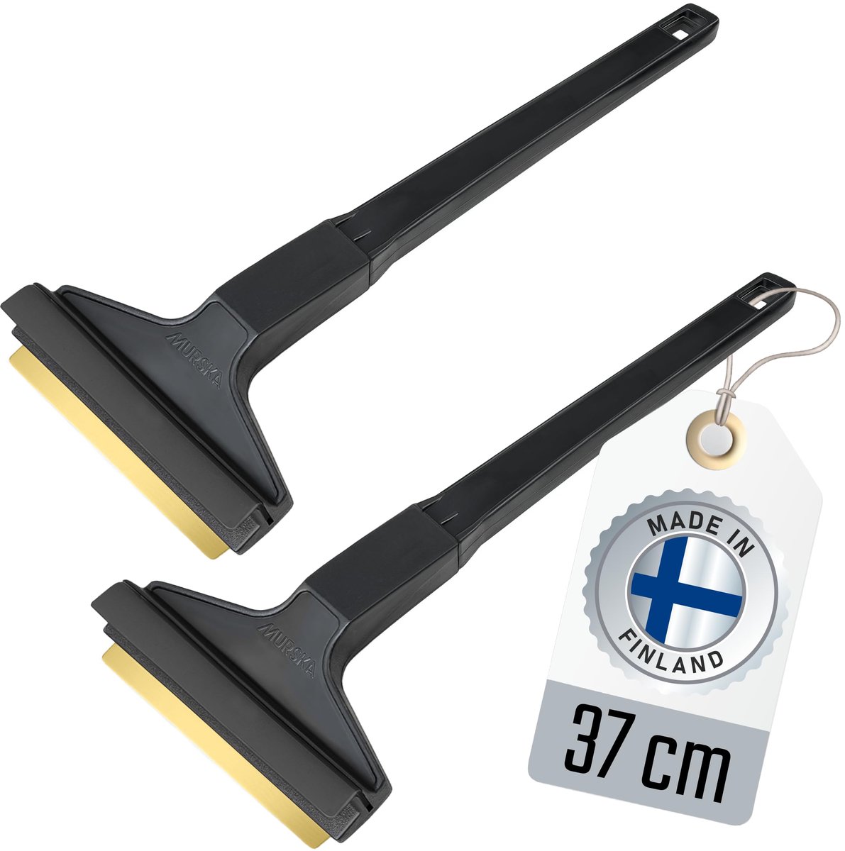 Famanu – IJskrabber voor auto van messing, 37 cm lang, 2 stuks