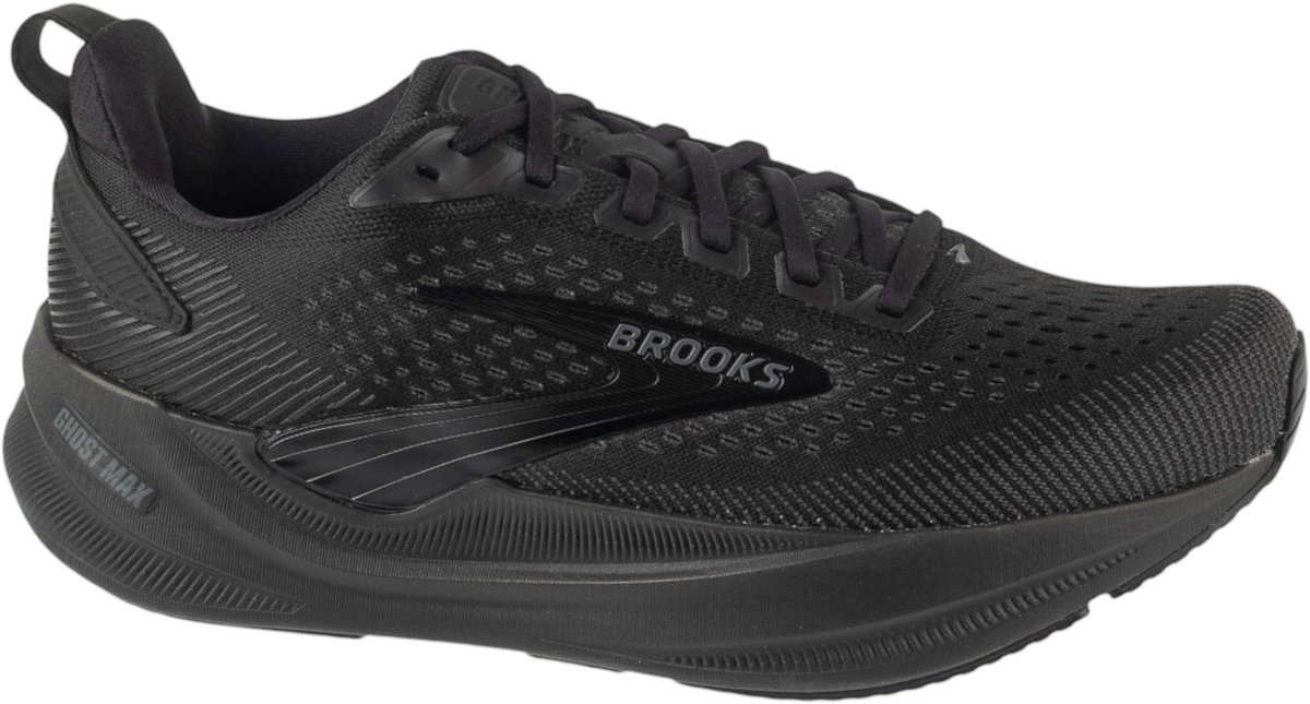 Brooks Ghost Max 4, Mannen, Zwart, Hardloopschoenen, maat: 47,5