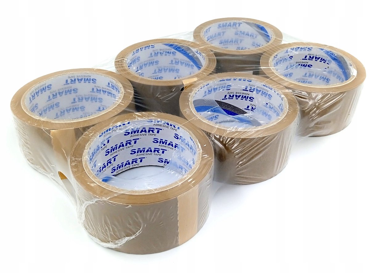Bruine Pakkingstape 48mm x 60y - 6 rollen