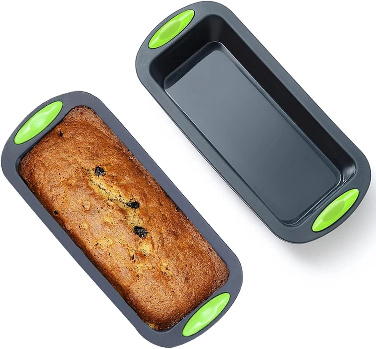 2 pieces silicone bread baking mould, rectangular baking pan, heat and cold resistant (up to 230°C/-40°C), for bread - ShopVlot