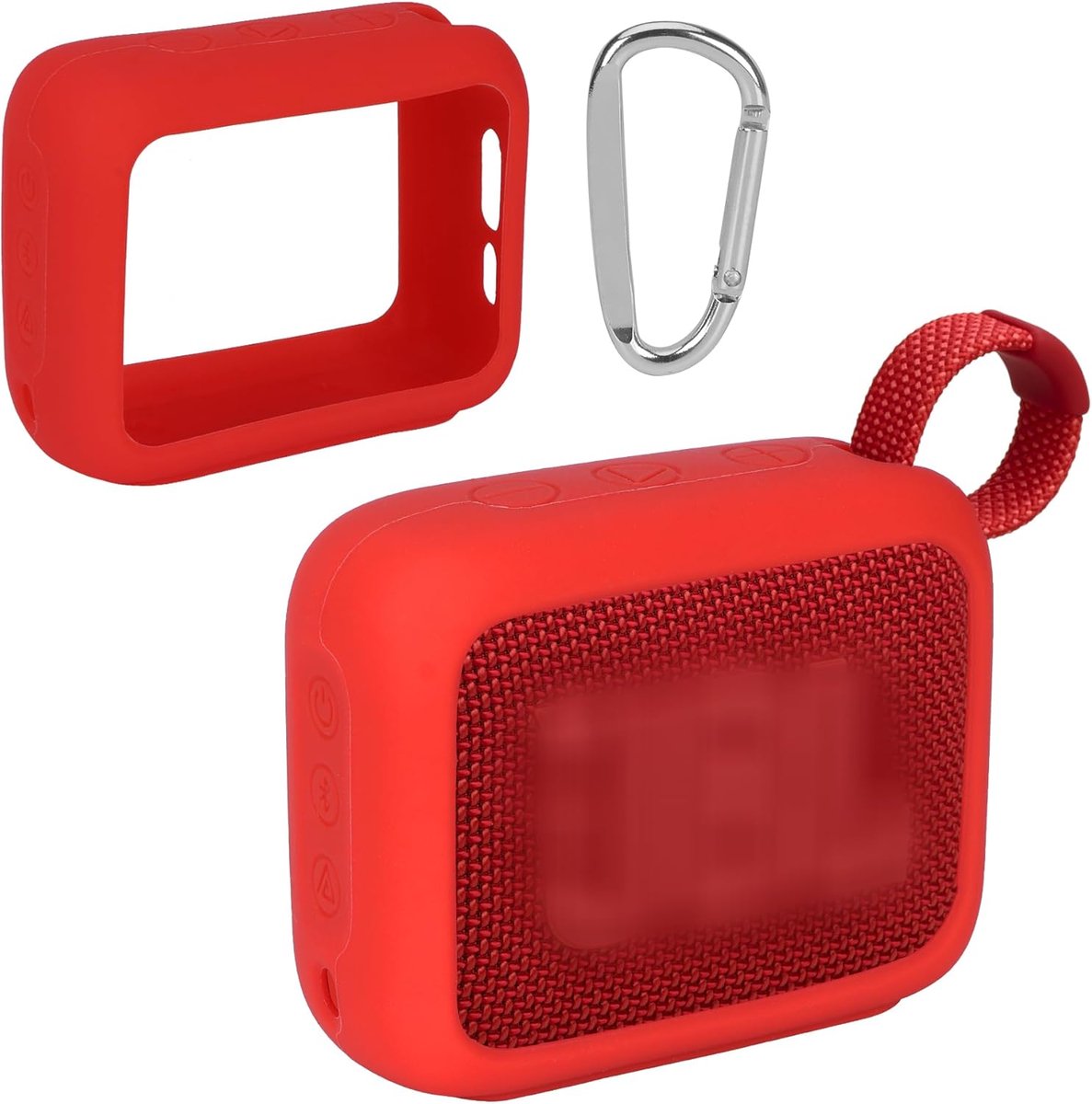 Lebakort Silicone Case Compatible with JBL GO 4 Portable Speaker (Red Silicone Case) - ShopVlot