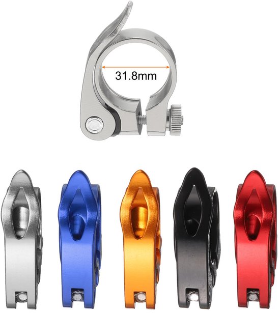 Fietszadelklem 31,8 mm Aluminium voor Snelspanner Fietszadel — afbeelding 2