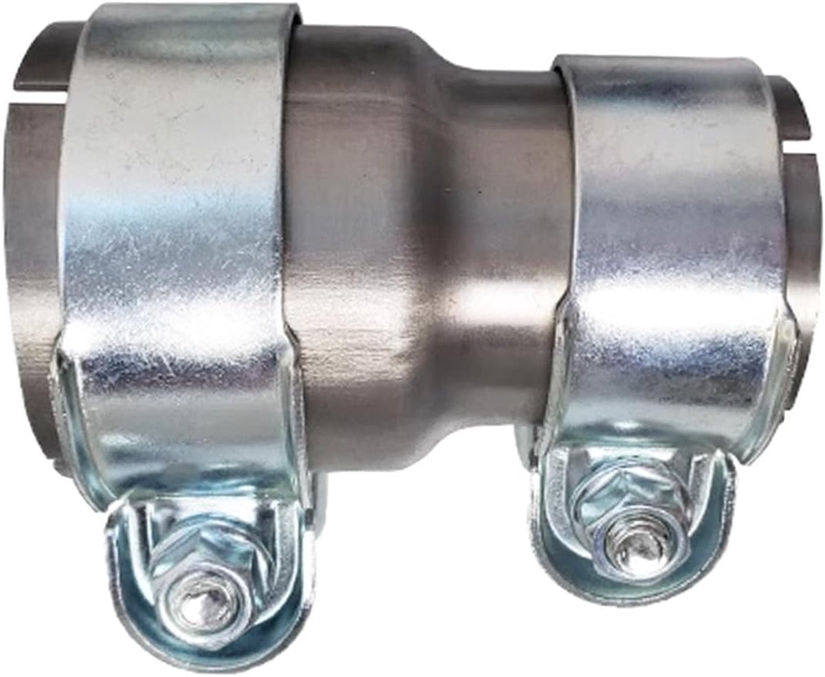 Uitlaatpijp klem adapter 45mm naar 51mm - RVS verbindingsstuk - Voor flexibele verbinding - Eenvoudige installatie - ShopVlot