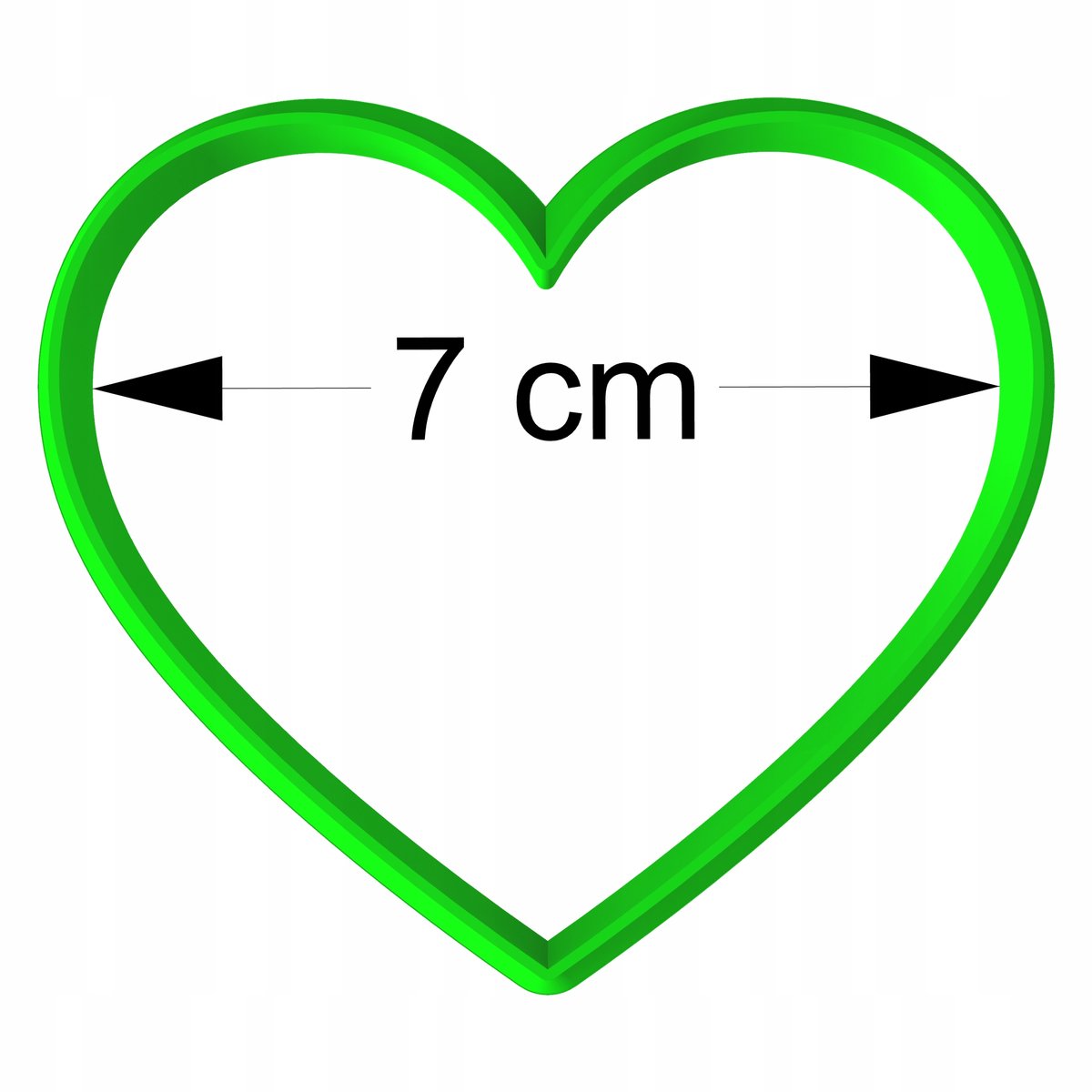 Valentijnsdag Koekjesvorm Hart 7cm - Unieke Bakvorm