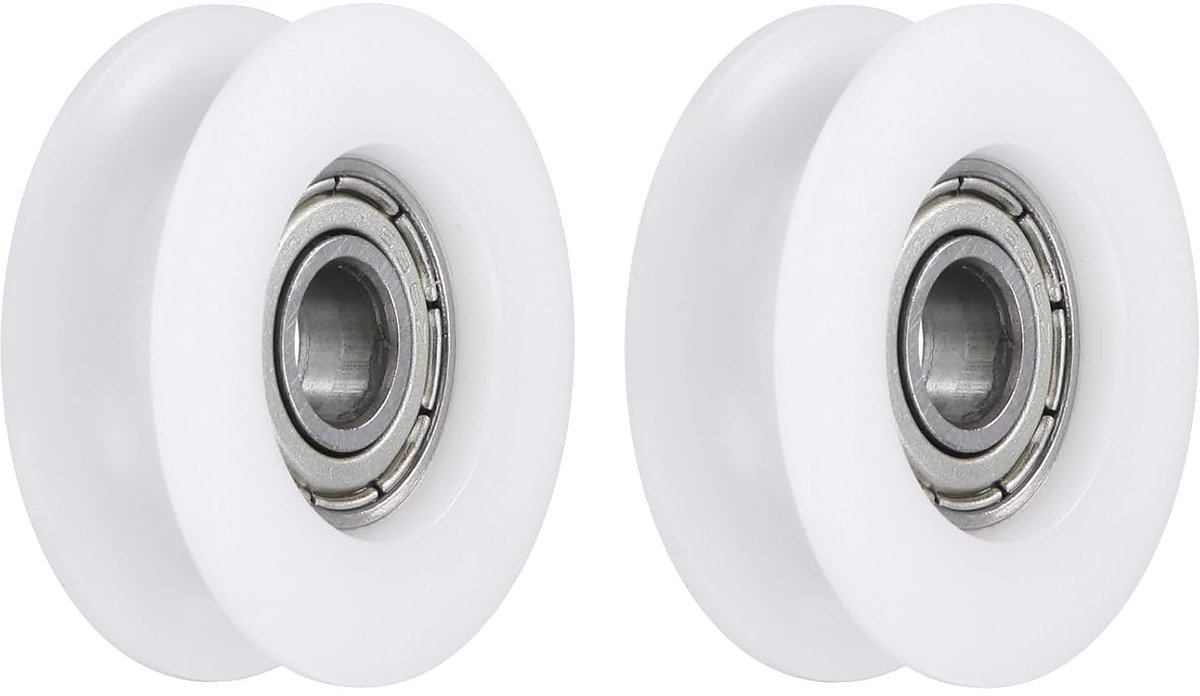 POM katrol met kogellagers 6 x 27 x 9 mm - U-vormige groefwiel - GCr15 staal - Hoge slijtvastheid - ShopVlot