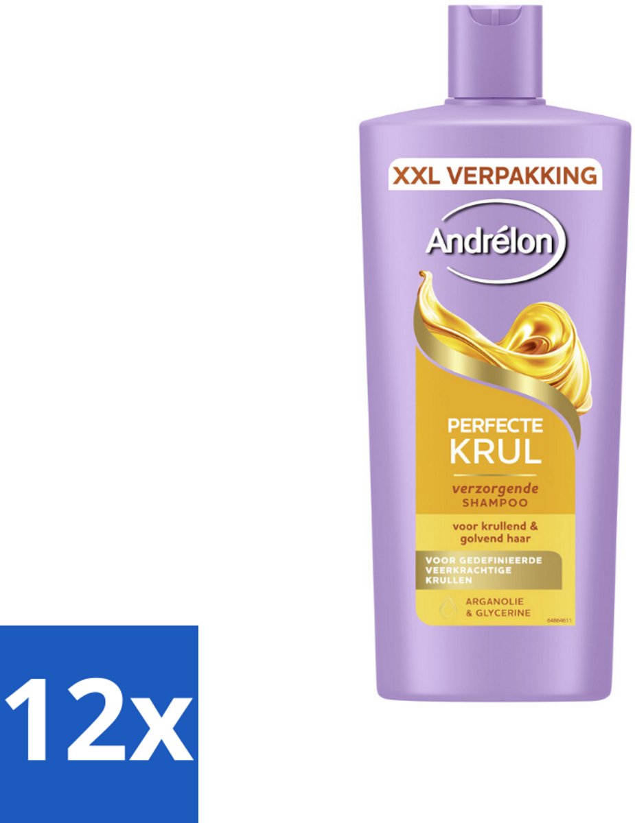 Andrélon – Shampoo – Perfecte Krul – 685 ml - Voordeelverpakking - 12 stuks