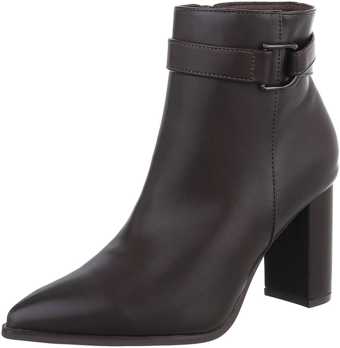 Enkellaars - Blokhak en gespdetail - Dames Mt:39