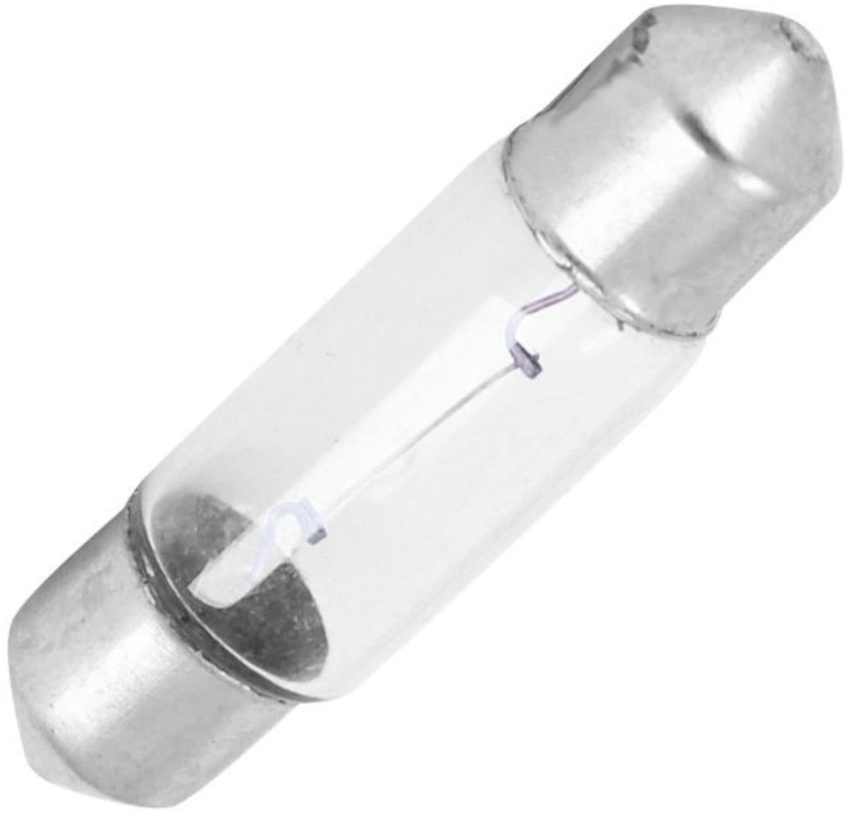 Shuttlelamp 6 V 10 W - SV8.5 - geschikt voor auto, motorfiets, scooter - ideaal voor verlichting van kentekenplaat - ShopVlot