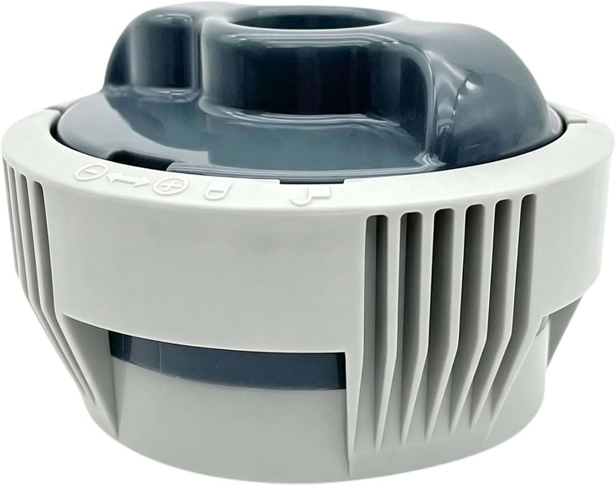 Chloordispenser voor Chemisch Zwembad - Grijs - 10,4 x 7,8 cm - PVC - Voor Verbetering van Waterkwaliteit