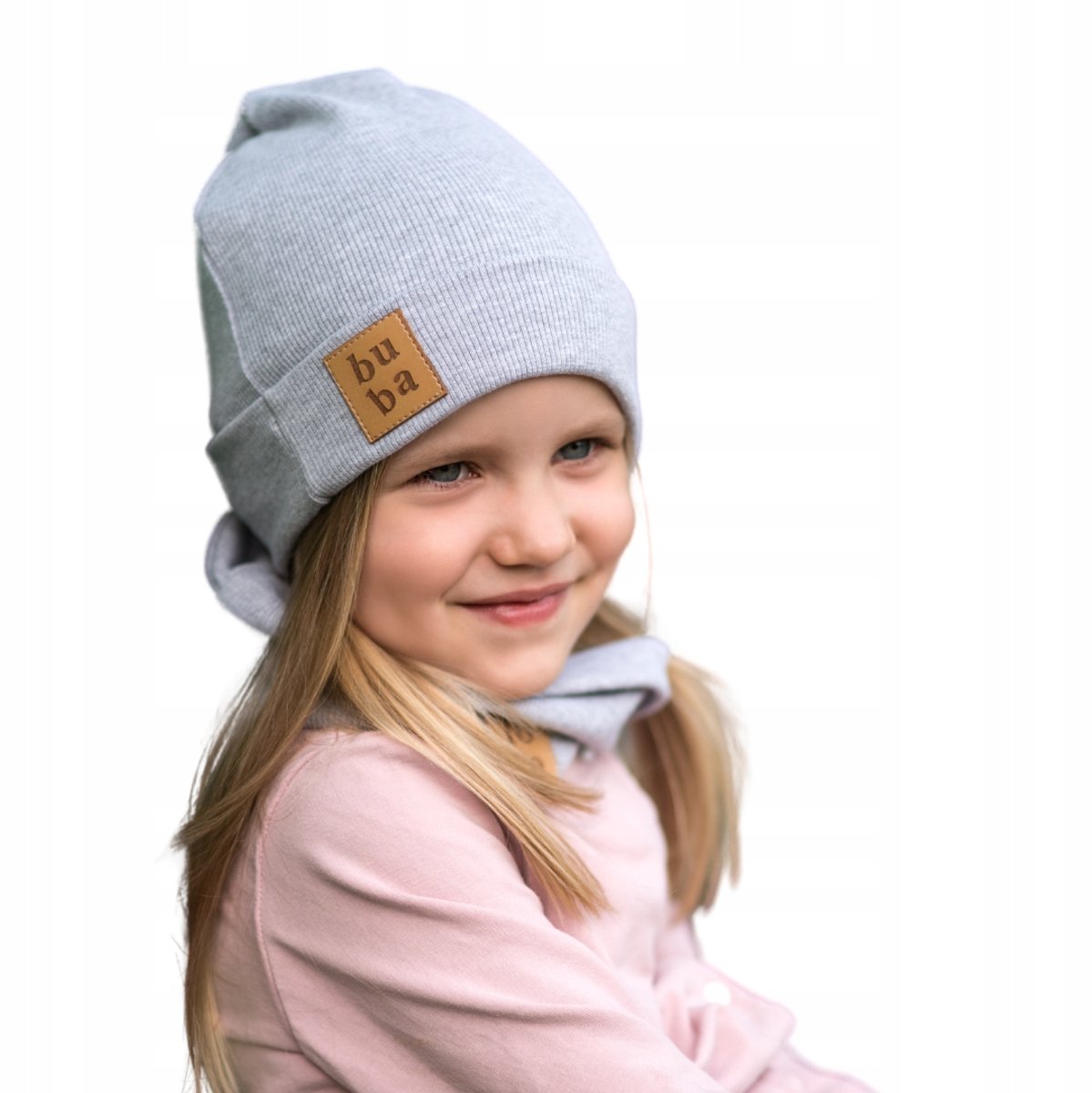 Babyjongens Muts & Sjaal Set - Grijs Melange (36-40 cm)