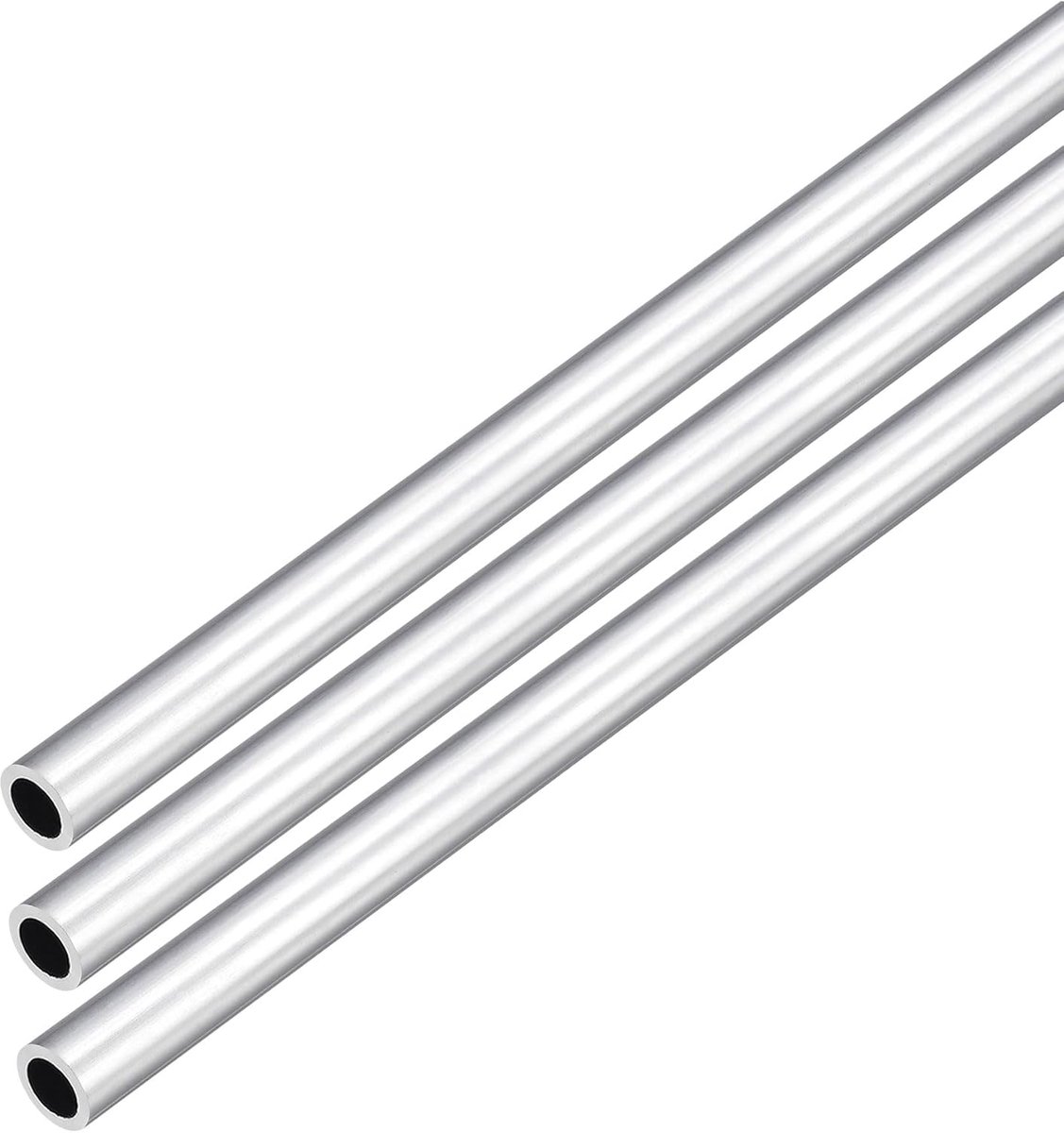 DMiotech 3Pack (8mm OD x 6mm ID) 6063 Aluminum Round Tube 300mm Length Industry Metal Tube for Machinery Frame - ShopVlot