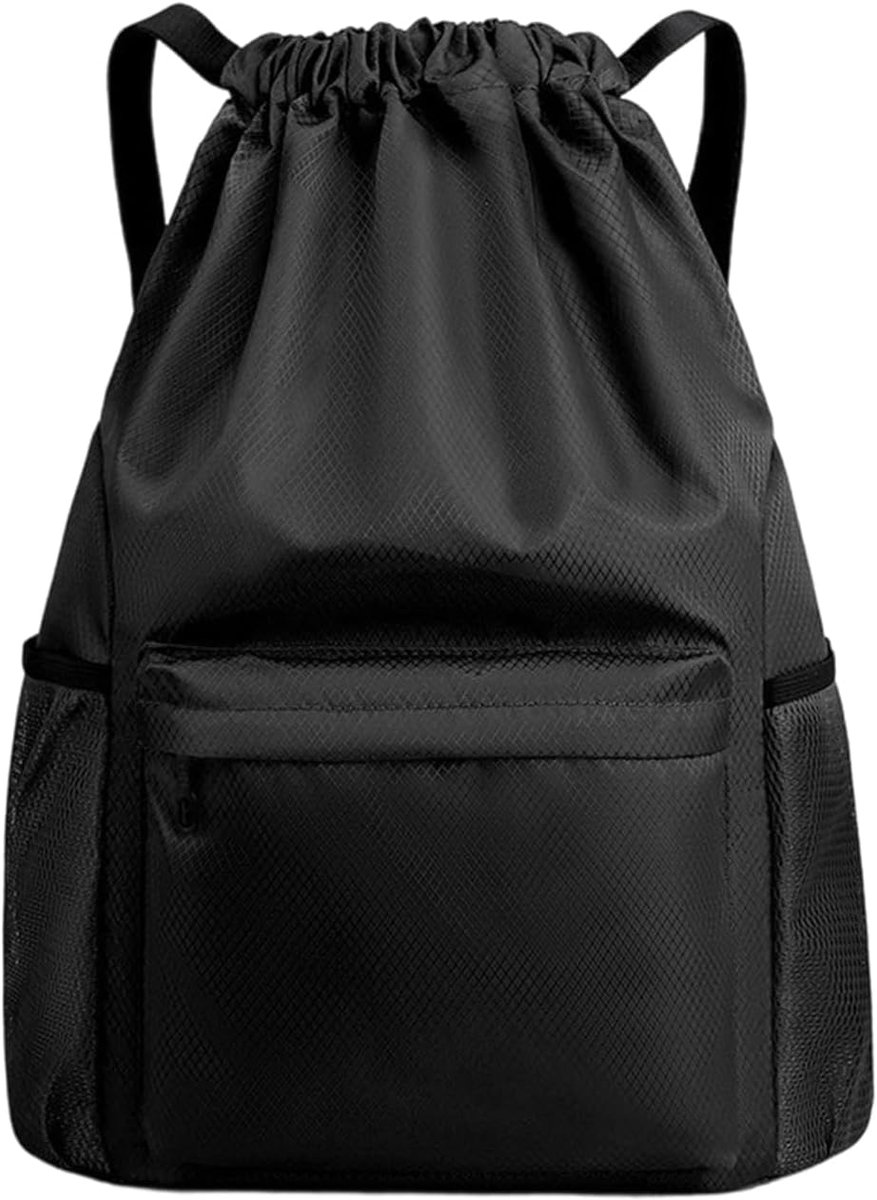 Sporttas met trekkoord - 40 x 30 x 15 cm - nylon rugzak - nat-droog scheiding - ideaal voor de sportschool - ShopVlot