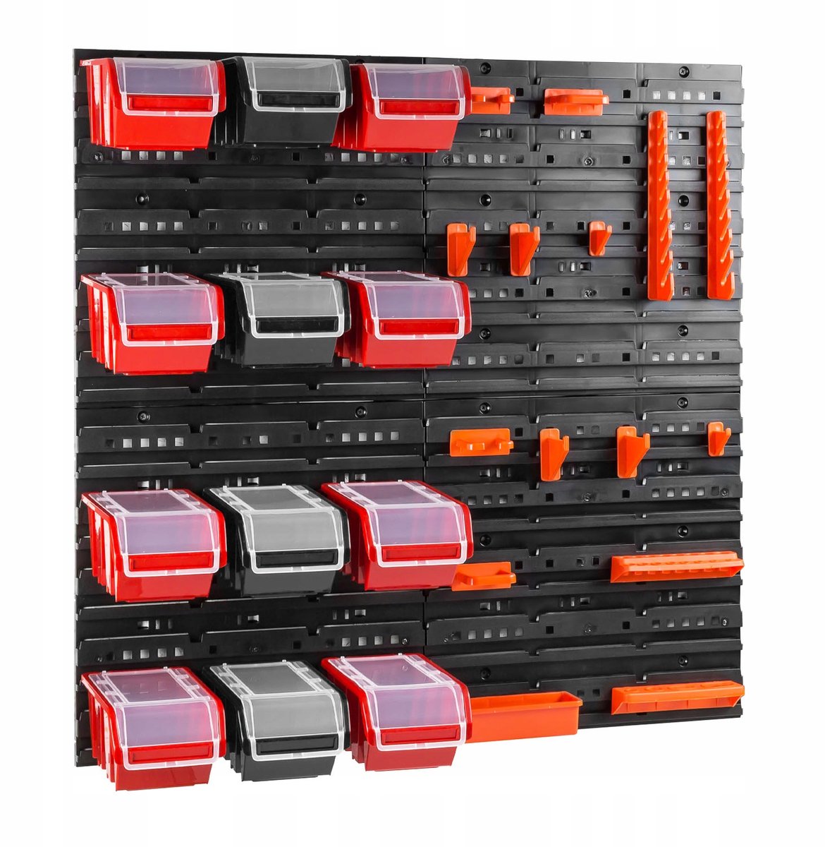 Gereedschapswand 80x80 cm met 12 Bakjes - Werkplaats Organizer