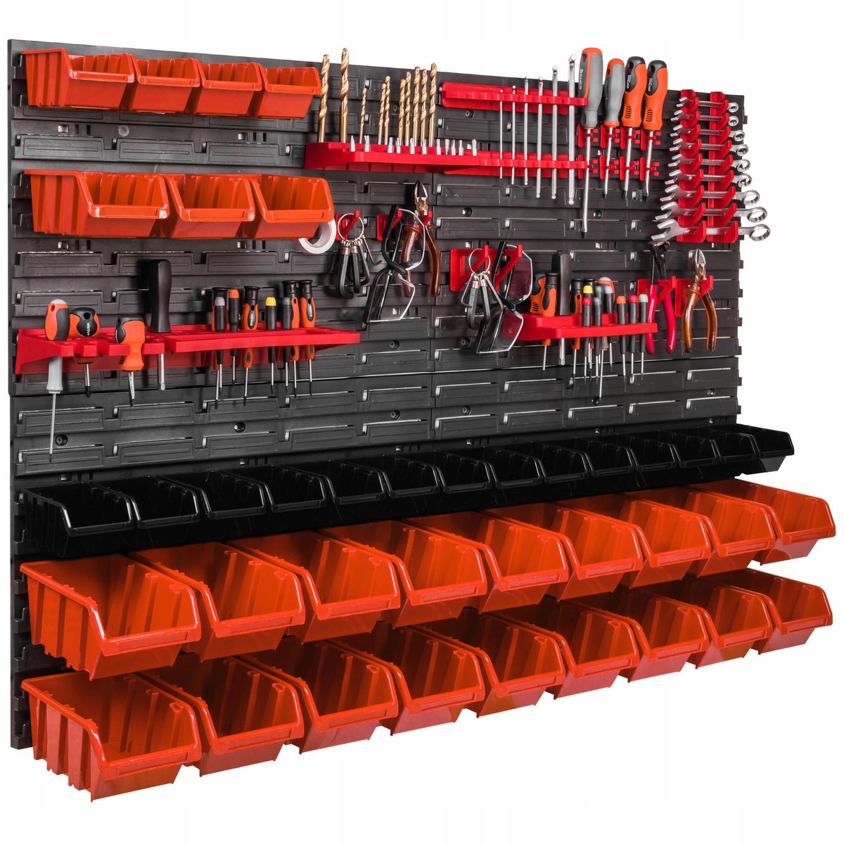 Gereedschapswand 115x78cm met 39 Bakjes - Werkplaats & Garage Organizer