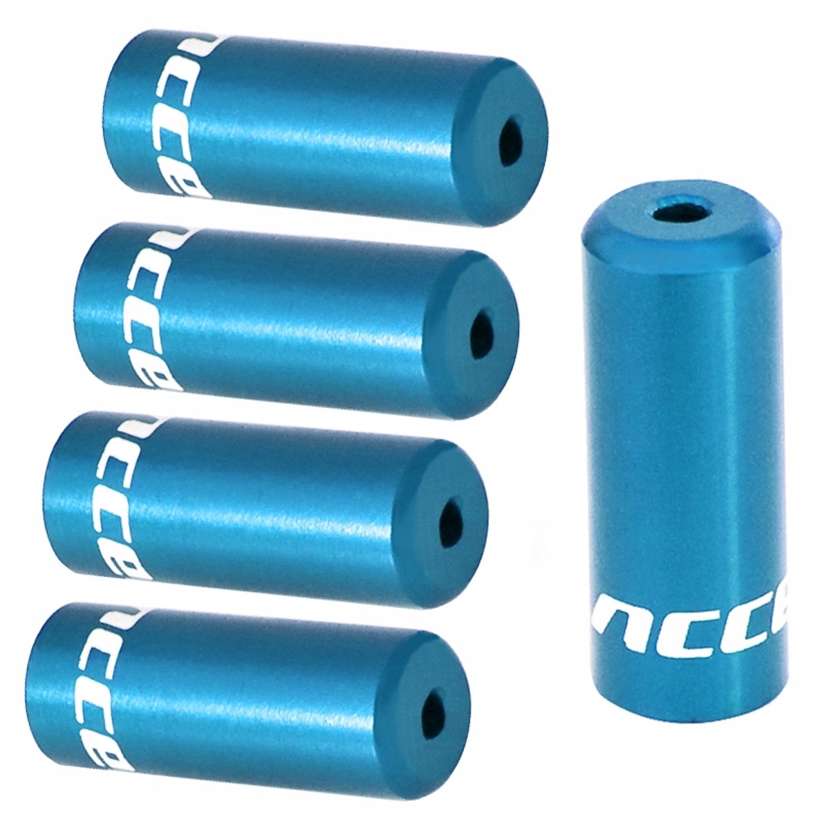 Aluminium kabelhulzen Rem 5mm blauw 5 stuks