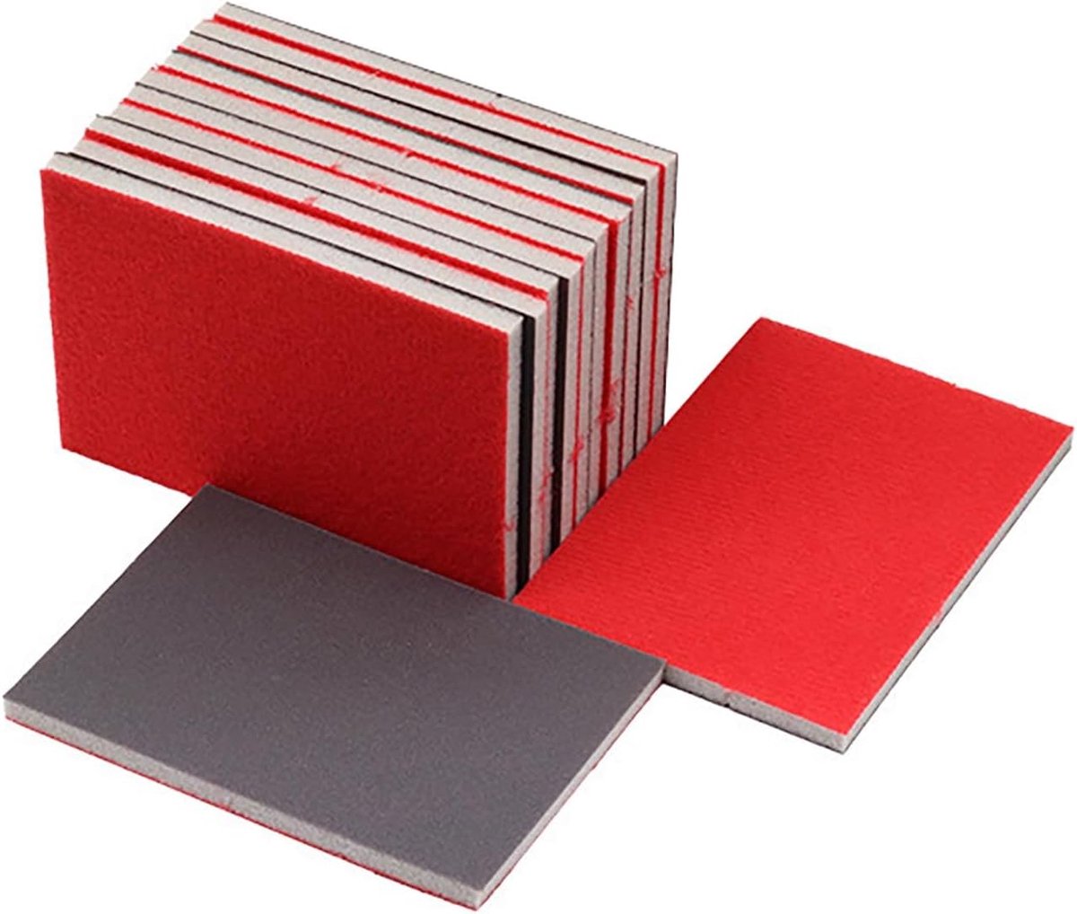 Sanding Pads 12 Pieces 180-3000 Grit Wet Dry Sandpaper Hand Sanding Pads Flexible Sanding Pads for Wood, Drywall - ShopVlot