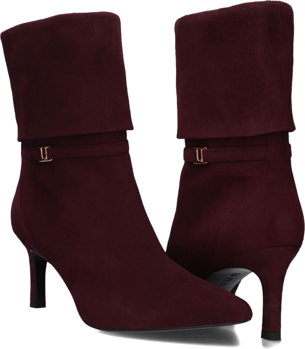 Unisa Luces Enkellaarsjes - Enkelboots met rits - Dames - Bordeaux - Maat 42