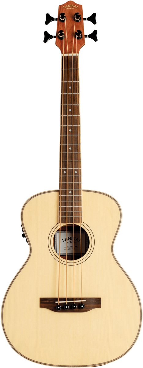 LANIKAI LKUSPST-EBU Basukelele, Electric, Spruce, SPST-EBU, Voorversterker, Tas