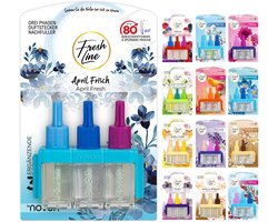 FRESH LINE® Geurstekker, navulling, verpakking van 1 (3 x 7 ml), 3-fasenwisseling, komp. tot 3VOLUTION – - ShopVlot