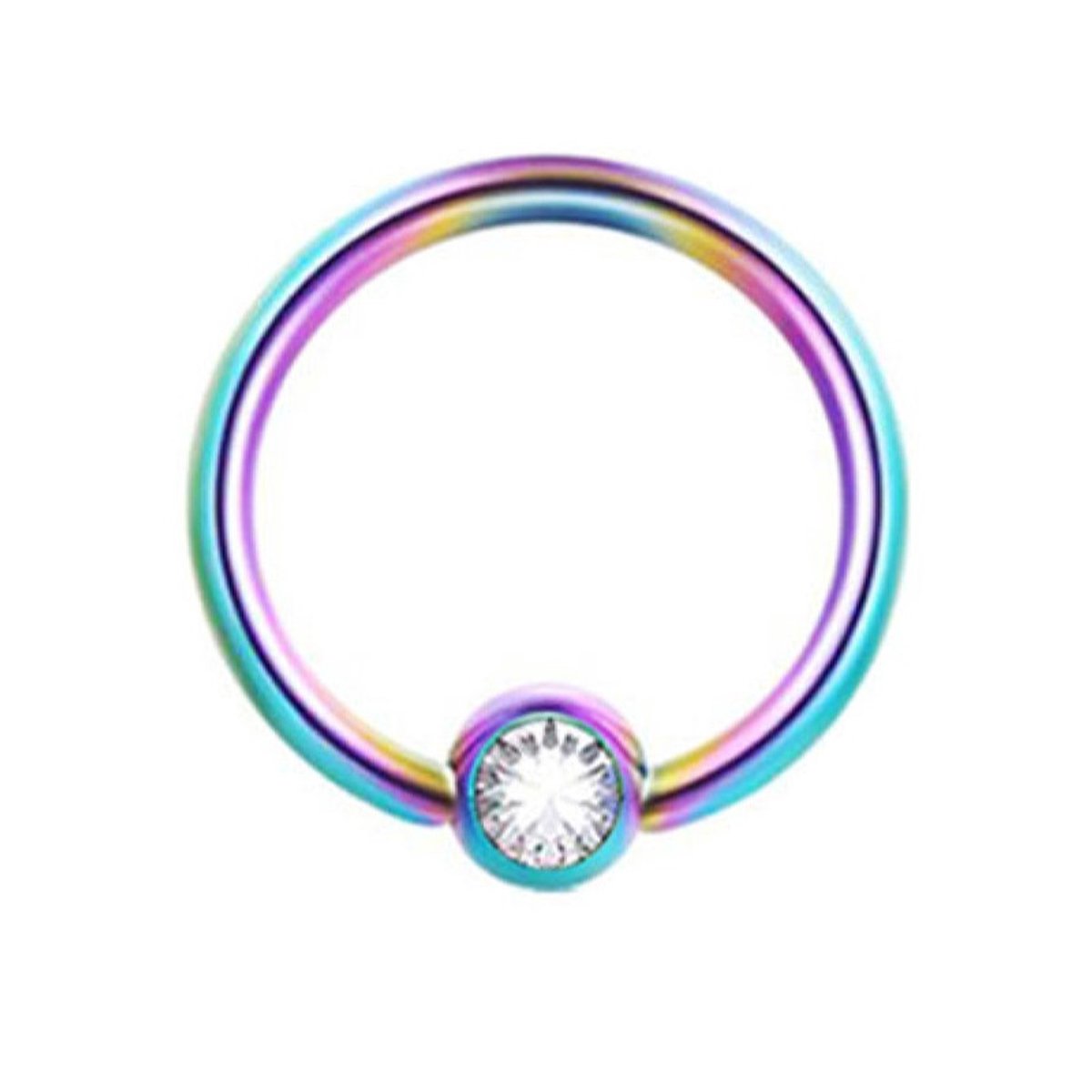 Neus Piercing | Olie | Witte steen
