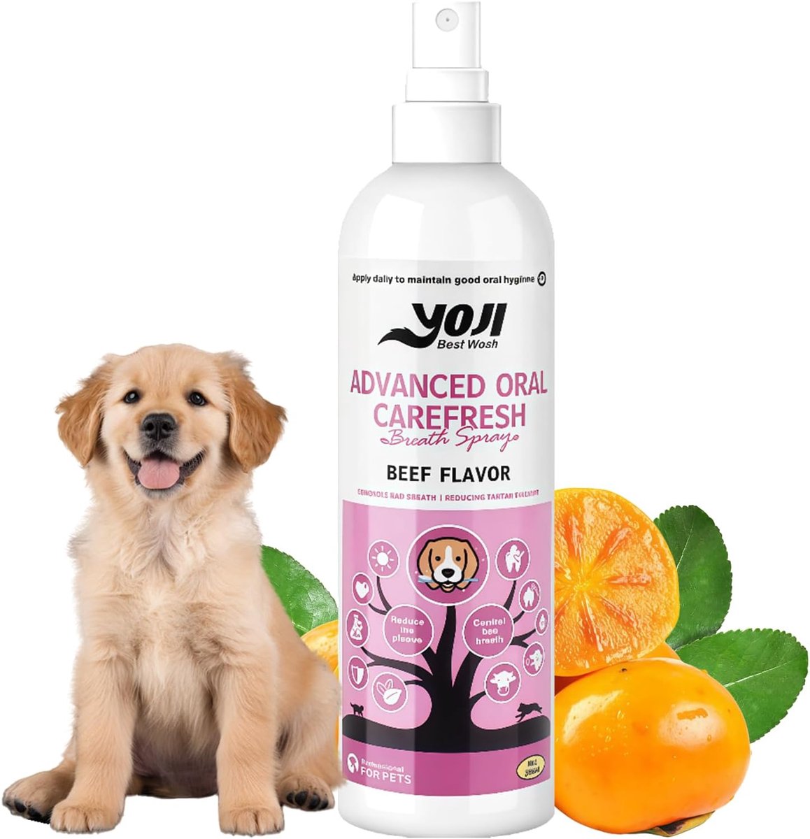 200 ml dental spray for dogs and cats, pet tooth spray reduces tartar without brushing, pet dental care for daily use - ShopVlot