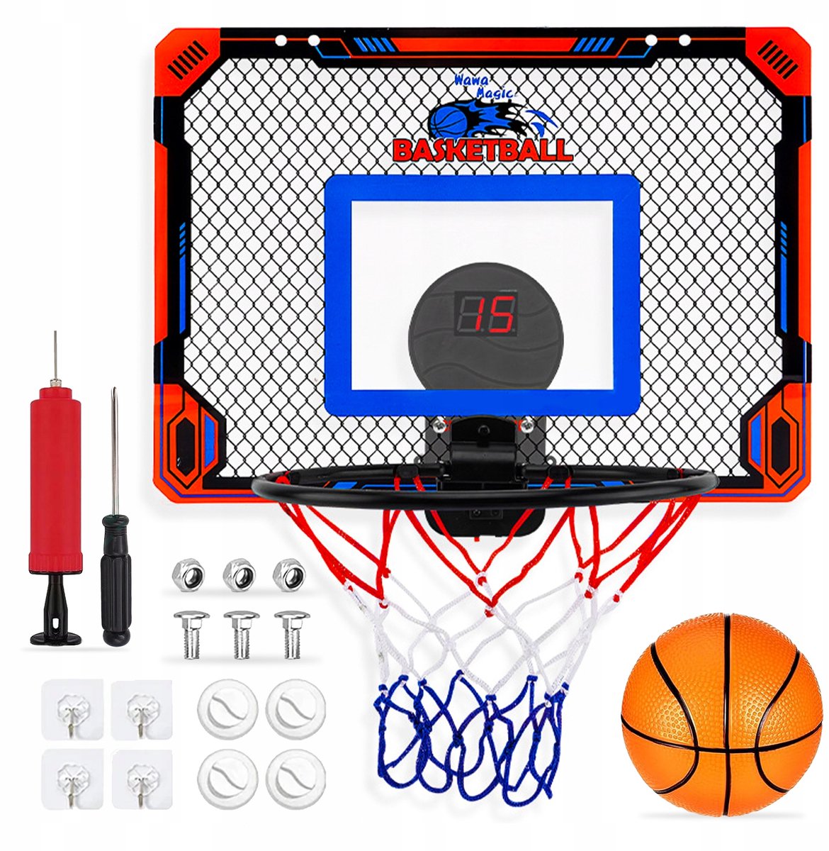 Elektronisch Basketbalbord met Scoreteller & Bal - Zonder Boren