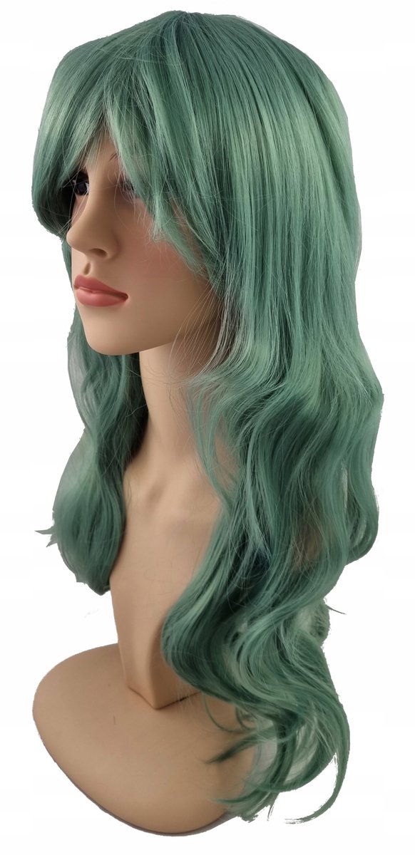 Lange Groene Cosplaypruik 70cm - Anime/Manga Stijl