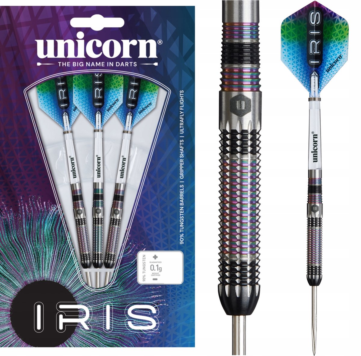 Unicorn Iris 90% - Dartpijlen