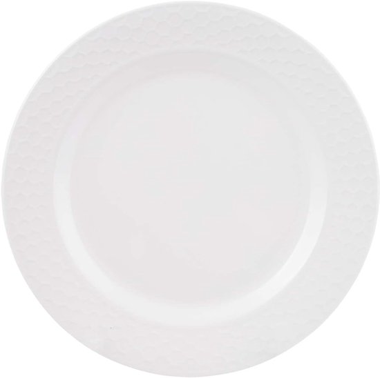 Gimex Camping Tableware Royal Edelweiss Relief Melamine Tableware Set 16-Piece for 4 Persons Dinner Service with - ShopVlot — afbeelding 5