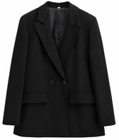 Dames Oversized Blazer - Mode - Colbert - Kostuumjas - Jasje - Suit - Zwart