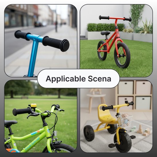 Ergonomische fietsgrips voor kinderen, 22mm, van rutschfest gummi — afbeelding 2