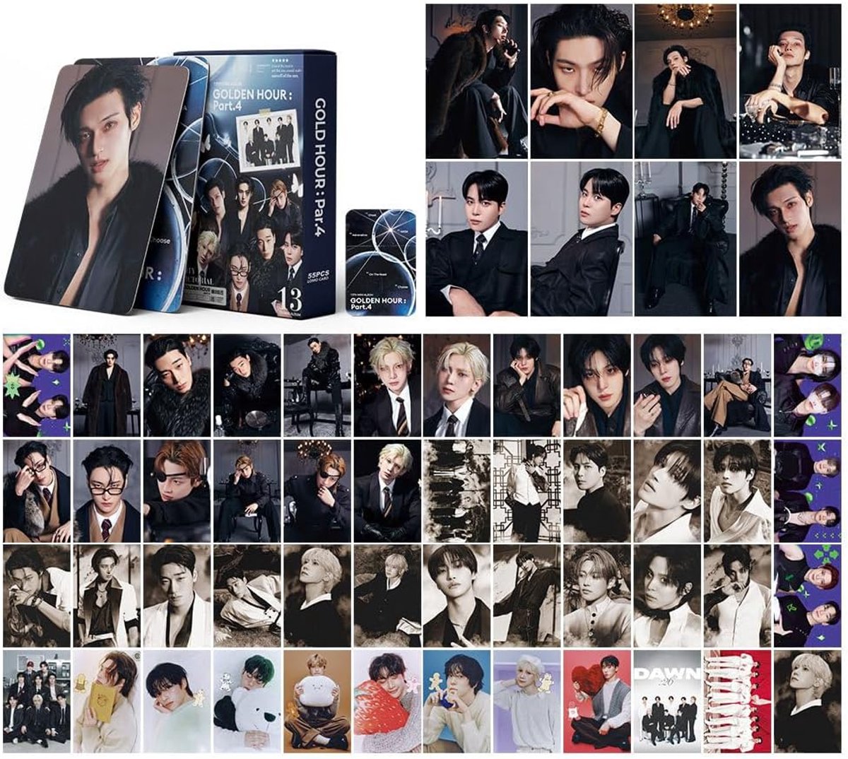 Foto kaarten set 55 ATEEZ Lomo kaarten - hoogwaardig papier - duurzame afwerking - perfect voor fans - ShopVlot