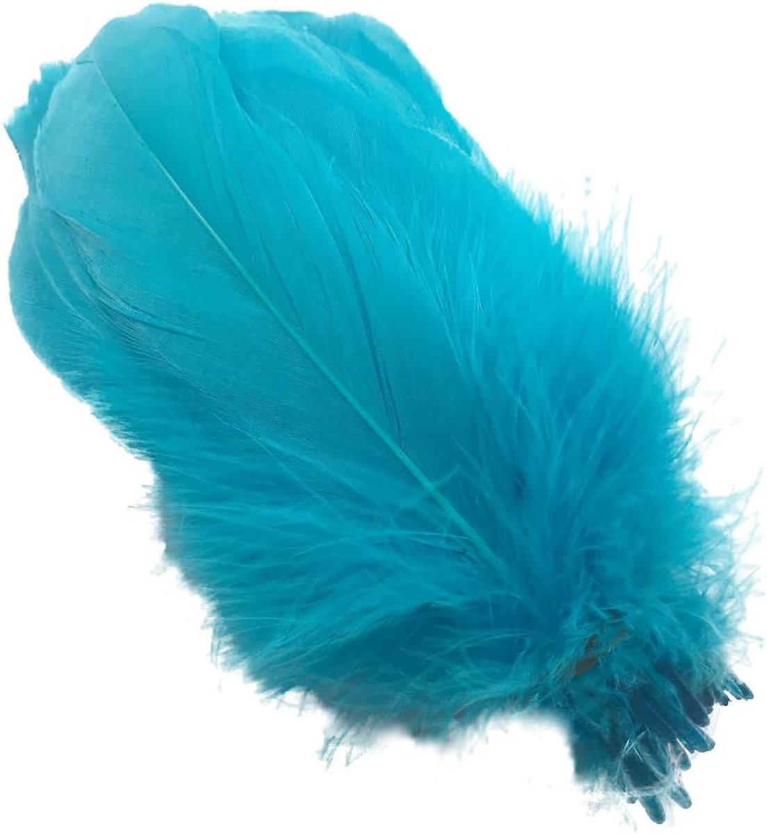 Natuurlijke ganzenveren 100 stuks - 15-20 cm - hoogwaardig - ideaal voor kleding en decoraties - ShopVlot