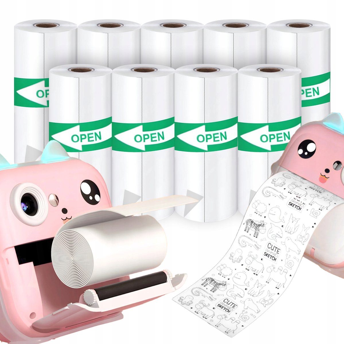 10x thermische papierrollen voor miniprinter - hoge kwaliteit