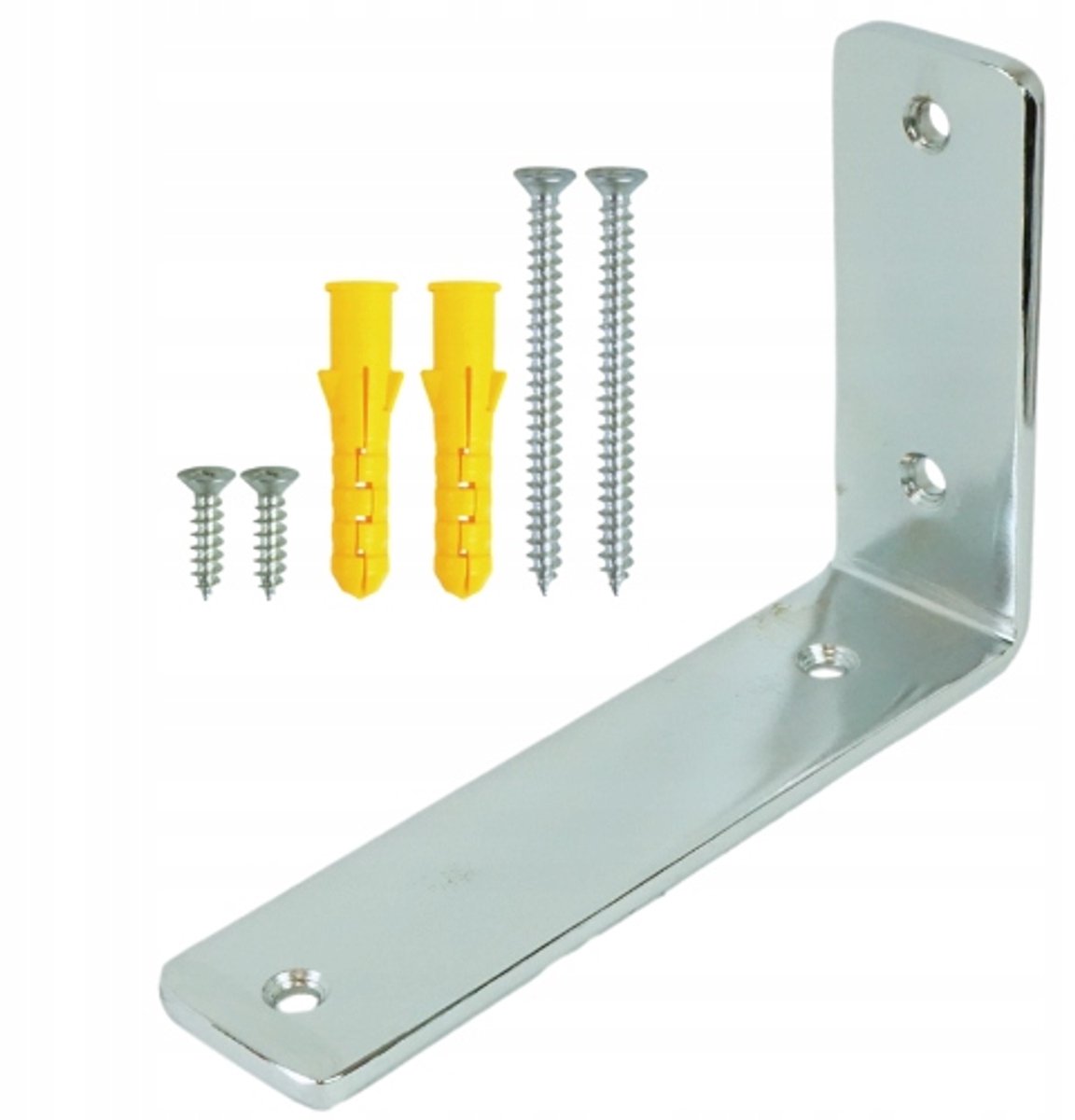 Moderne plankdrager 15cm - Loft Stijl, Chroom Afwerking