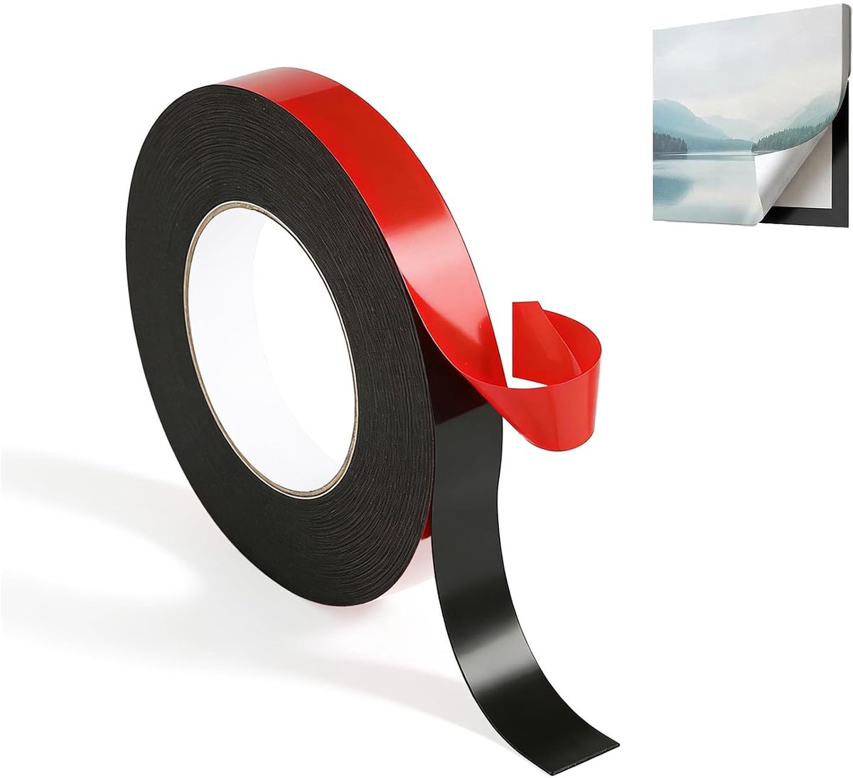 Dubbelzijdig plakband, extra sterk, acrylschuim, waterdicht, temperatuurbestendig, voor decoratie huis/kantoor/auto en - ShopVlot