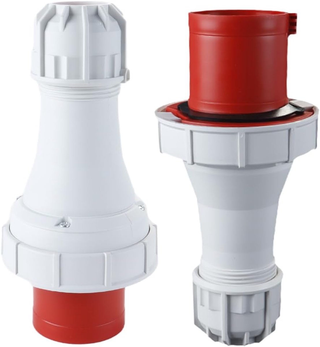 Industriële stekker 63A 220-415V - Rode luchtvaartconnector - IP67 waterdicht - Geschikt voor buitengebruik - ShopVlot