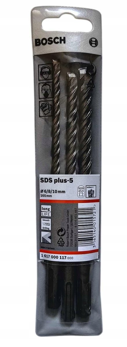 Bosch SDS plus Boorset 6/8/10mm 165mm 3 stuks