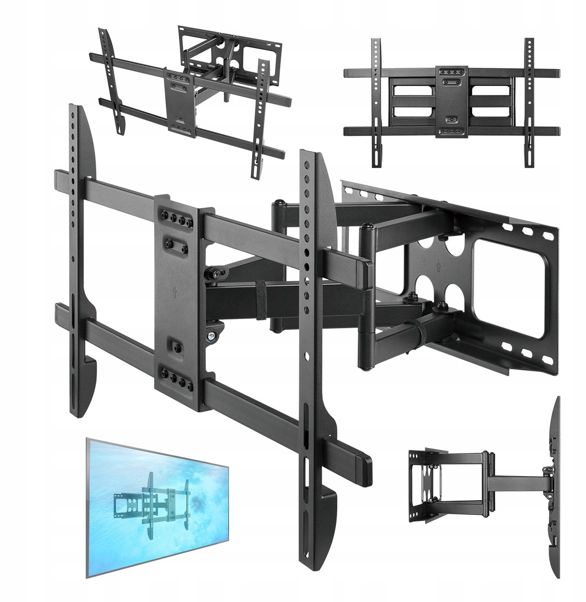 Draaibare TV Muurbeugel - Geschikt voor 32-85 inch, 60kg