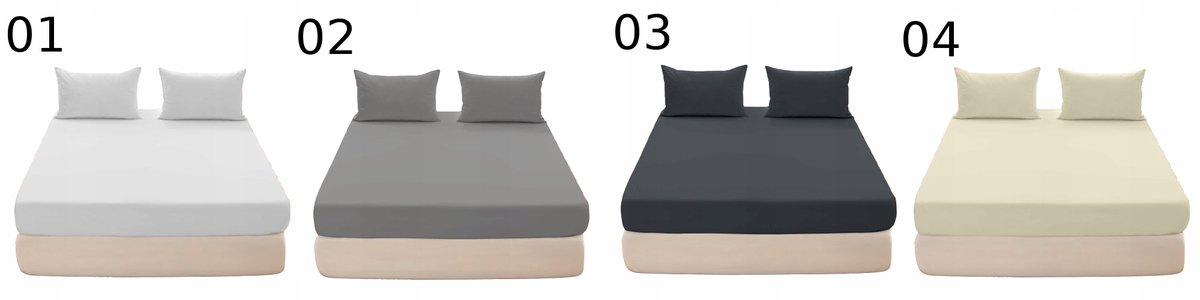 Jersey Hoeslaken Katoen 200x220cm met Elastiek - Diverse Kleuren