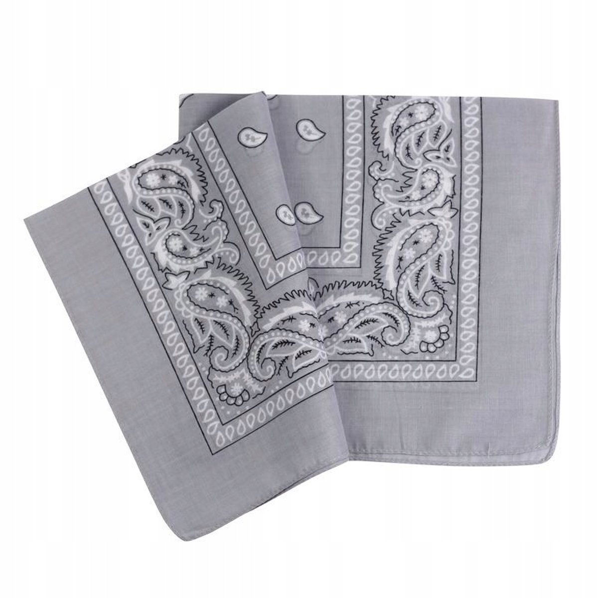 Bandana Sjaal - 100% Katoen - Lichtgrijs