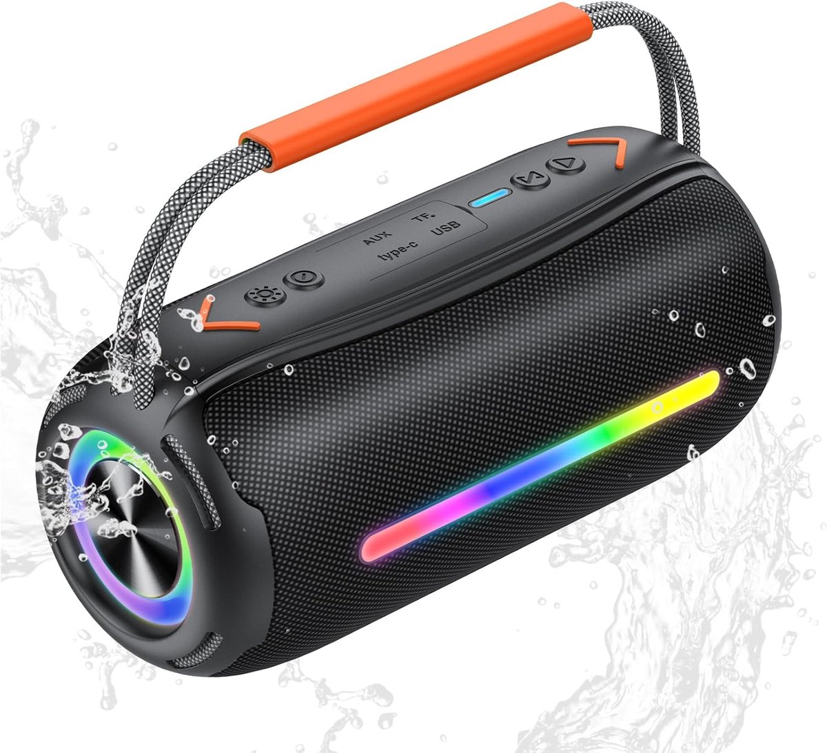 Draagbare bluetooth-luidspreker 40 W - waterdicht IPX7 - dubbele bas-drivers - 30 uur batterijduur - ShopVlot