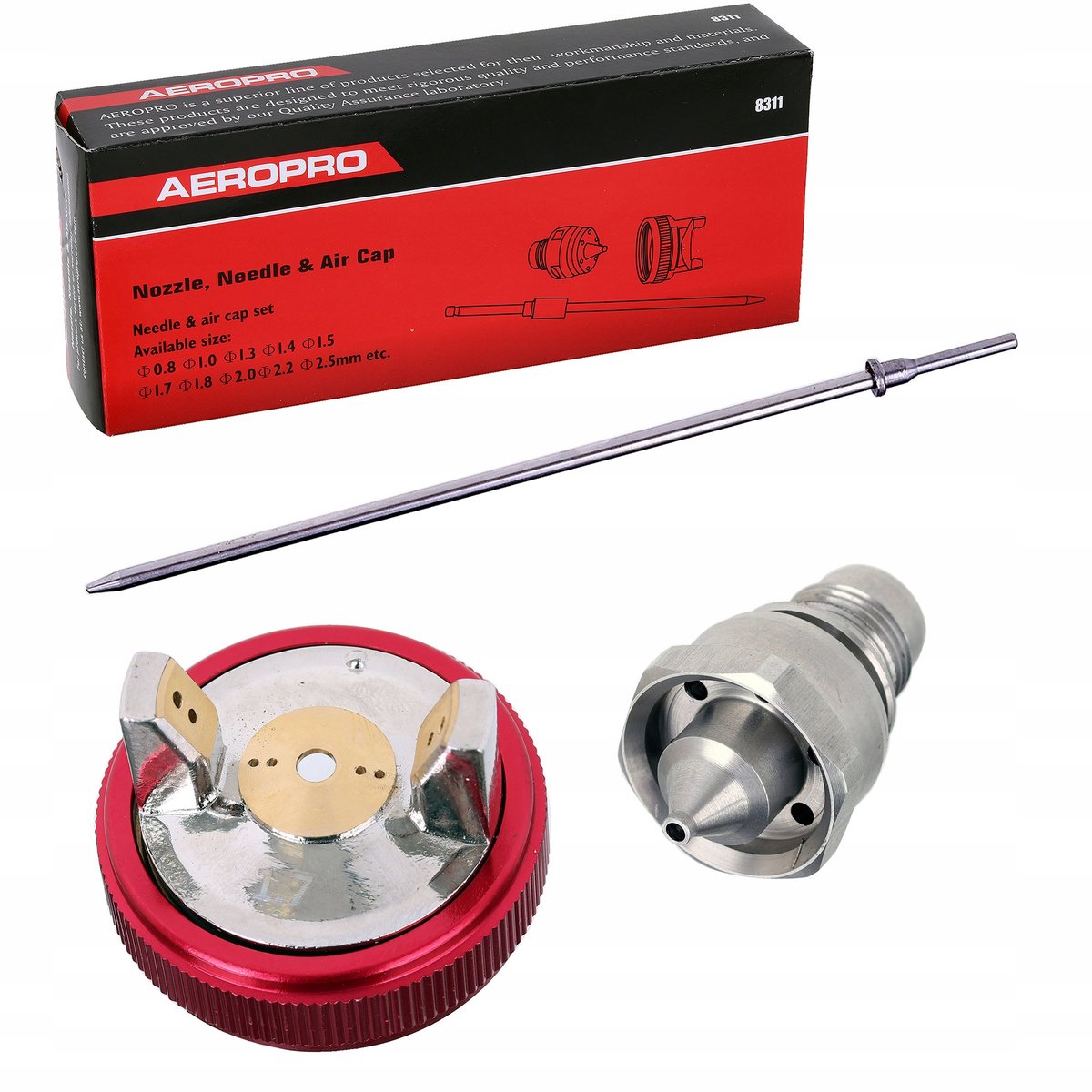 Reparatieset Mondstuk & Naald 2.0mm voor LVLP Spuitpistool